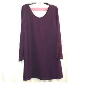 Charming Charlie Shift Dress - Deep Purple